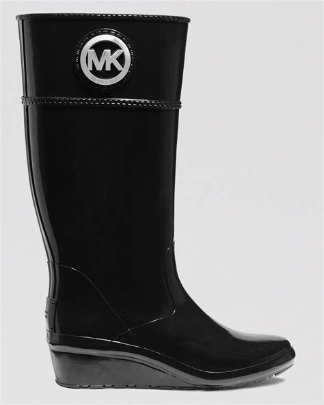 women's michael kors rain boots|Michael Kors wedge rain boots.